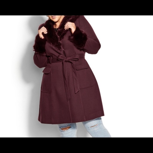 Make Me Blush Coat -
bordeaux - Picture 3 of 10